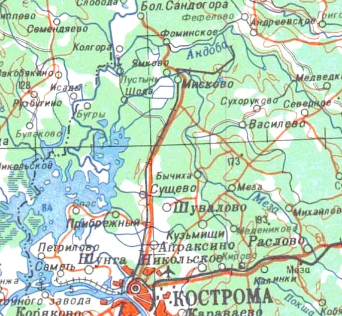 Узкоколейная железная дорога Мисковского торфопредприятия - топографические карты Узкоколейная железная дорога Мисковского торфопредприятия - топографические карты