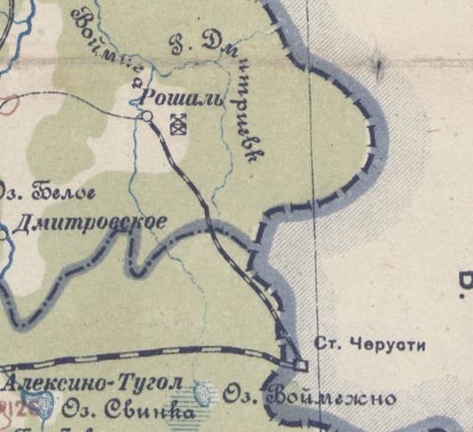 Железнодорожная линия Черусти — Рошаль — схемы и топографические карты Железнодорожная линия Черусти — Рошаль — схемы и топографические карты
