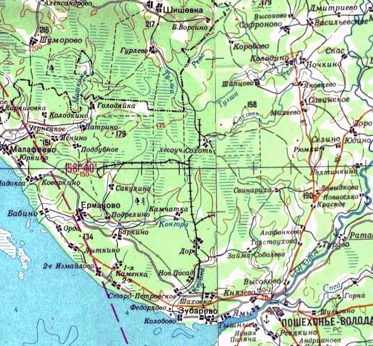 Пошехоно-Володарская узкоколейная железная дорога — схемы и топографические карты Пошехоно-Володарская узкоколейная железная дорога — схемы и топографические карты