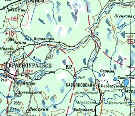 Верхнетуринская узкоколейная железная дорога — схемы и топографические карты Верхнетуринская узкоколейная железная дорога — схемы и топографические карты