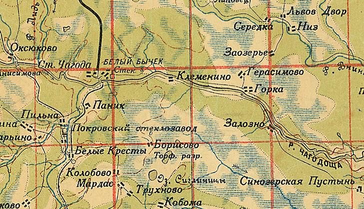 Узкоколейная железная дорога торфопредприятия «Дедово Поле» - топографические карты Узкоколейная железная дорога торфопредприятия «Дедово Поле» - топографические карты
