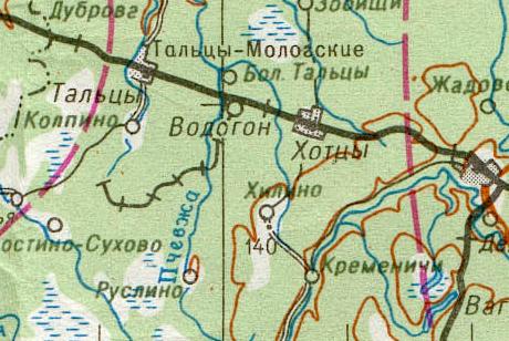 Шарьинская узкоколейная железная дорога — схемы и топографические карты Шарьинская узкоколейная железная дорога — схемы и топографические карты