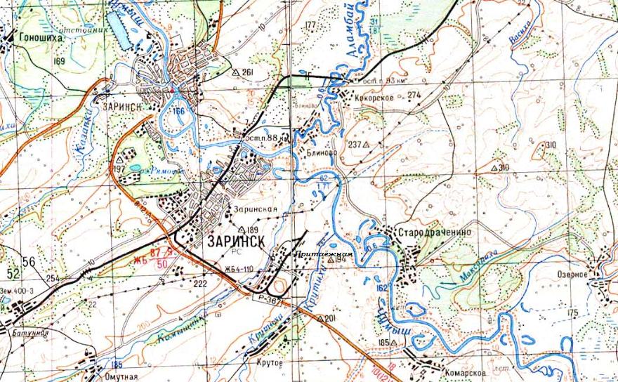 Железнодорожная линия Заринская — Притаёжная Железнодорожная линия Заринская — Притаёжная