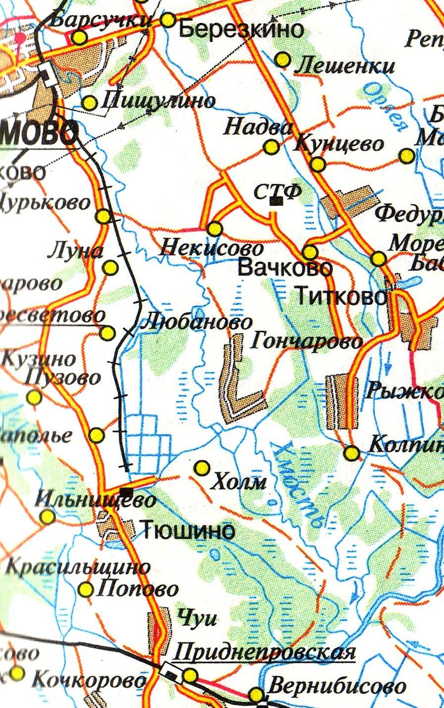 Узкоколейная железная дорога Любковского торфопредприятия - топографические карты Узкоколейная железная дорога Любковского торфопредприятия - топографические карты