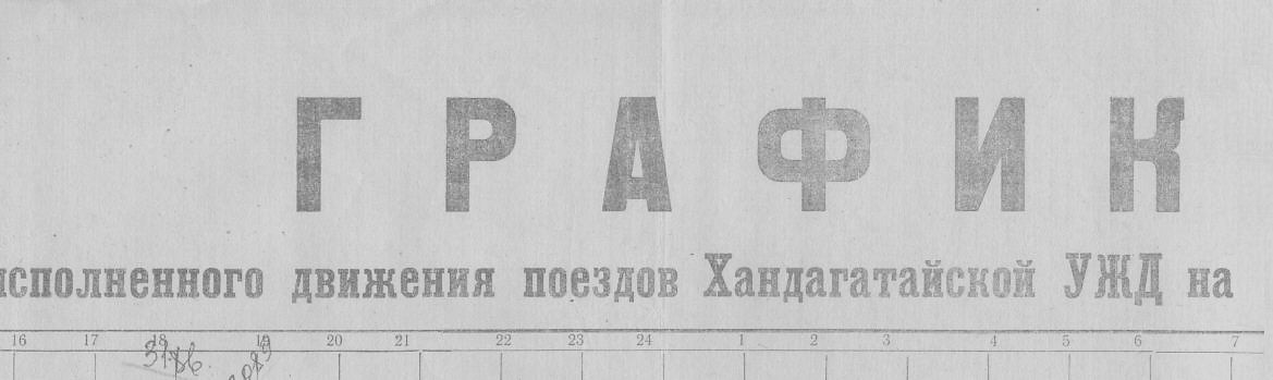 Хандагатайская узкоколейная железная дорога - графики исполненного движения поездов Хандагатайская узкоколейная железная дорога - графики исполненного движения поездов