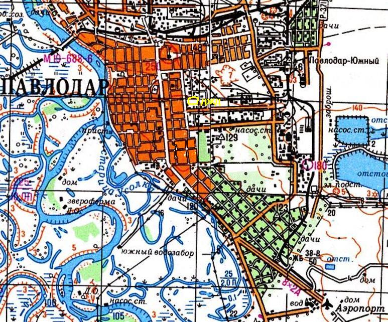Павлодарская детская железная дорога - схемы и топографические карты Павлодарская детская железная дорога - схемы и топографические карты