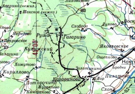 Железнодорожная линия Казариново — Гагарино — схемы и топографические карты Железнодорожная линия Казариново — Гагарино — схемы и топографические карты