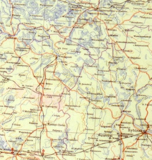 Железнодорожная линия Овинище — Весьегонск — Суда — схемы и топографические карты Железнодорожная линия Овинище — Весьегонск — Суда — схемы и топографические карты