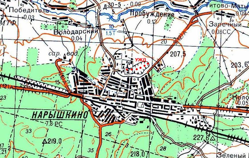 Узкоколейная железная дорога исправительной колонии ЯИ-22/5 (посёлок Нарышкино) Узкоколейная железная дорога исправительной колонии ЯИ-22/5 (посёлок Нарышкино)
