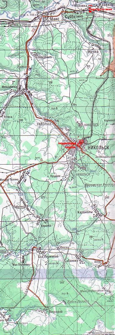 Узкоколейная железная дорога Никольского стекольного завода — схемы и топографические карты Узкоколейная железная дорога Никольского стекольного завода — схемы и топографические карты