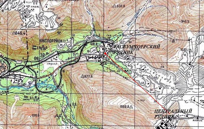 Узкоколейная железная дорога на Расвумчоррском руднике Узкоколейная железная дорога на Расвумчоррском руднике